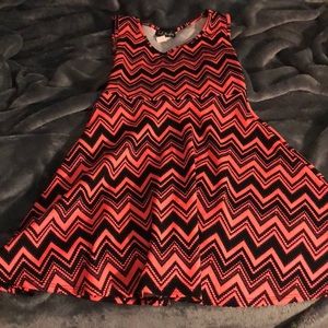 Pink chevron dress